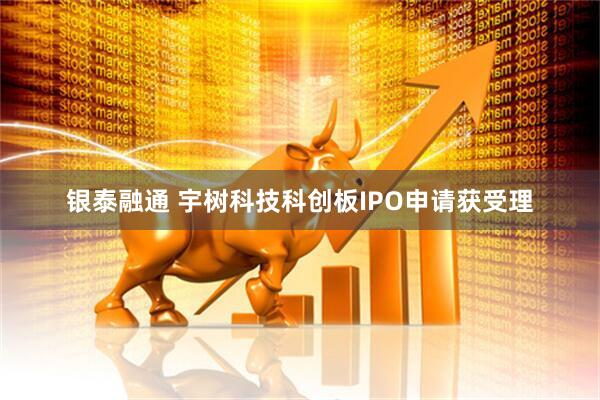 银泰融通 宇树科技科创板IPO申请获受理
